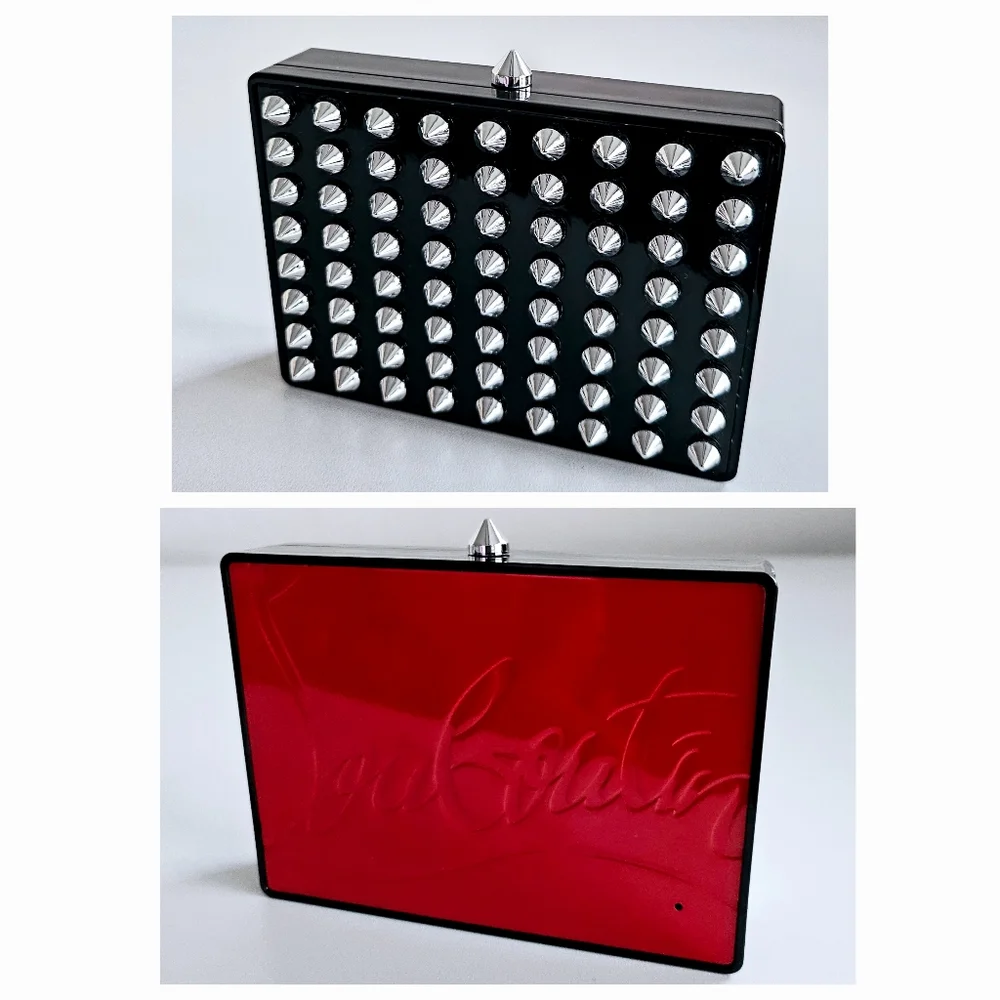 New Unused Christian Louboutin Black Refillable Makeup Case - Picture 5 of 5